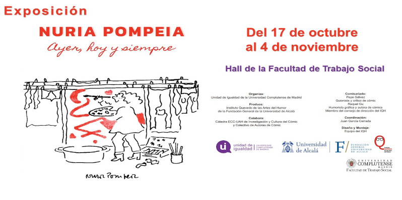 La exposición retrospectiva de la autora Nuria Pompeia. Más información aquí.